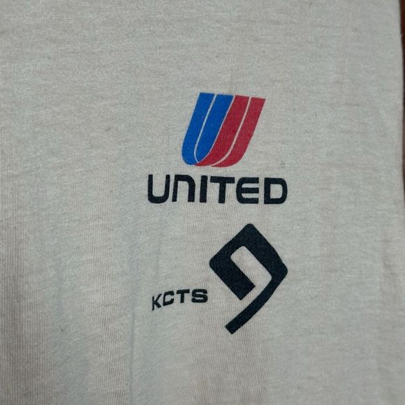 Vintage 70s United Airlines Single Stitch T Shirt Large - Picture 2 of 5